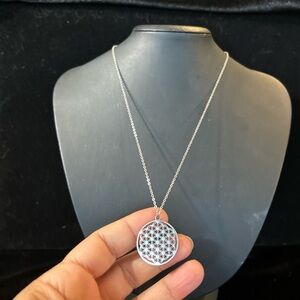 Big Flower of Life Necklace, Choker or Pendant,Stainless Steel Chain